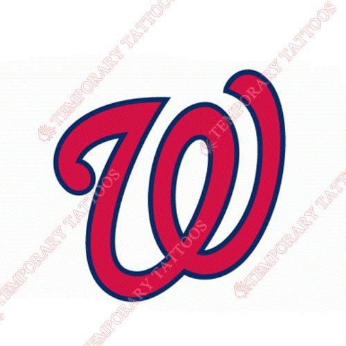 Washington Nationals Customize Temporary Tattoos Stickers NO.2026